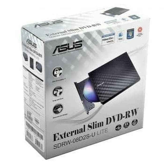 DVD RW EXTERNAL ASUS SDRW 08D2S LITE/USB PORTABLE RESMI