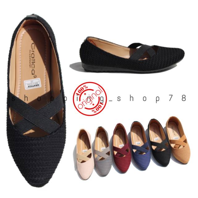 Sepatu Wanita Flat Shoes Dixie Lancip Gratica AW 87