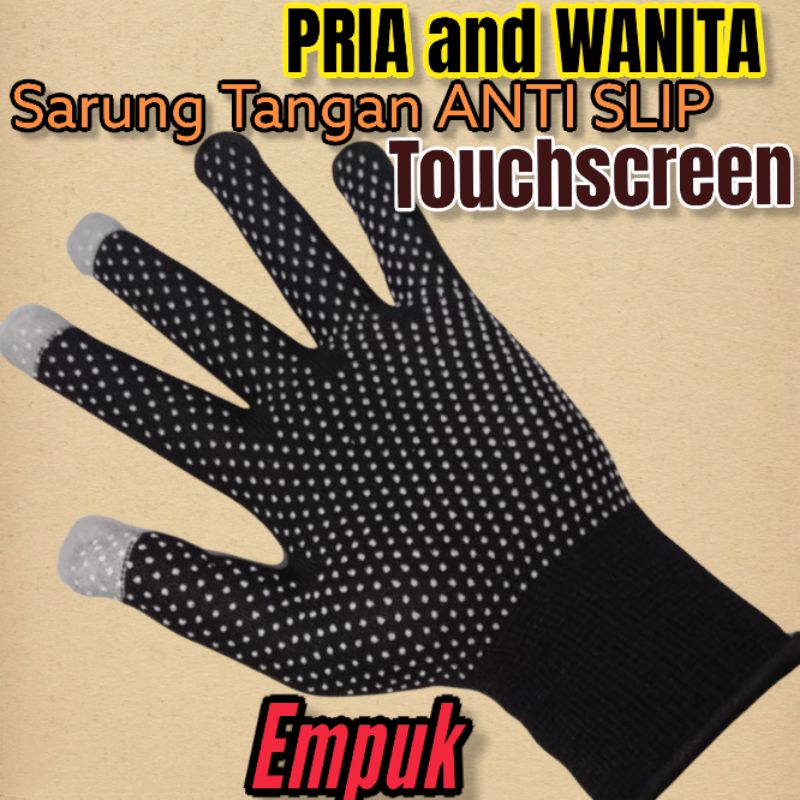 Sarung Tangan Touch Screen Import Anti Slip/Sarung Tangan Motor/Sarung Tangan HP/Sarung Tangan