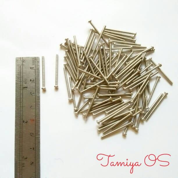 Rep. Tamiya Screw M2 x 25 mm isi 100 pcs - Baut