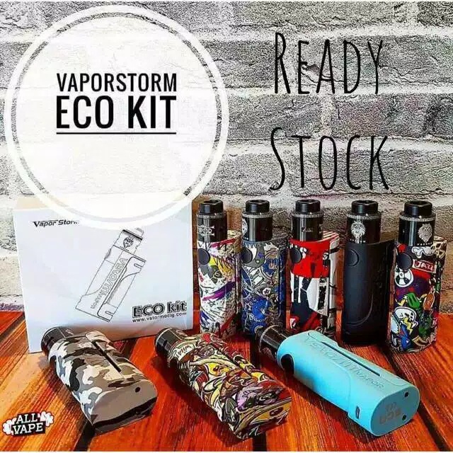 VAPOOR VAPEE MURAH ECO KIT FULL SET FREE LIQUIDS 10ML WARNA RANDOM