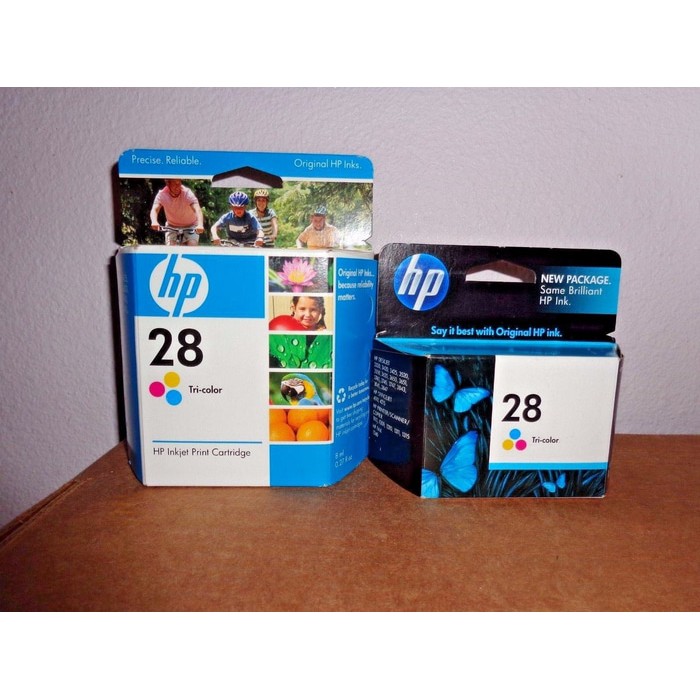 Tinta cartridge hp 28 color lostpack tanpa dus original