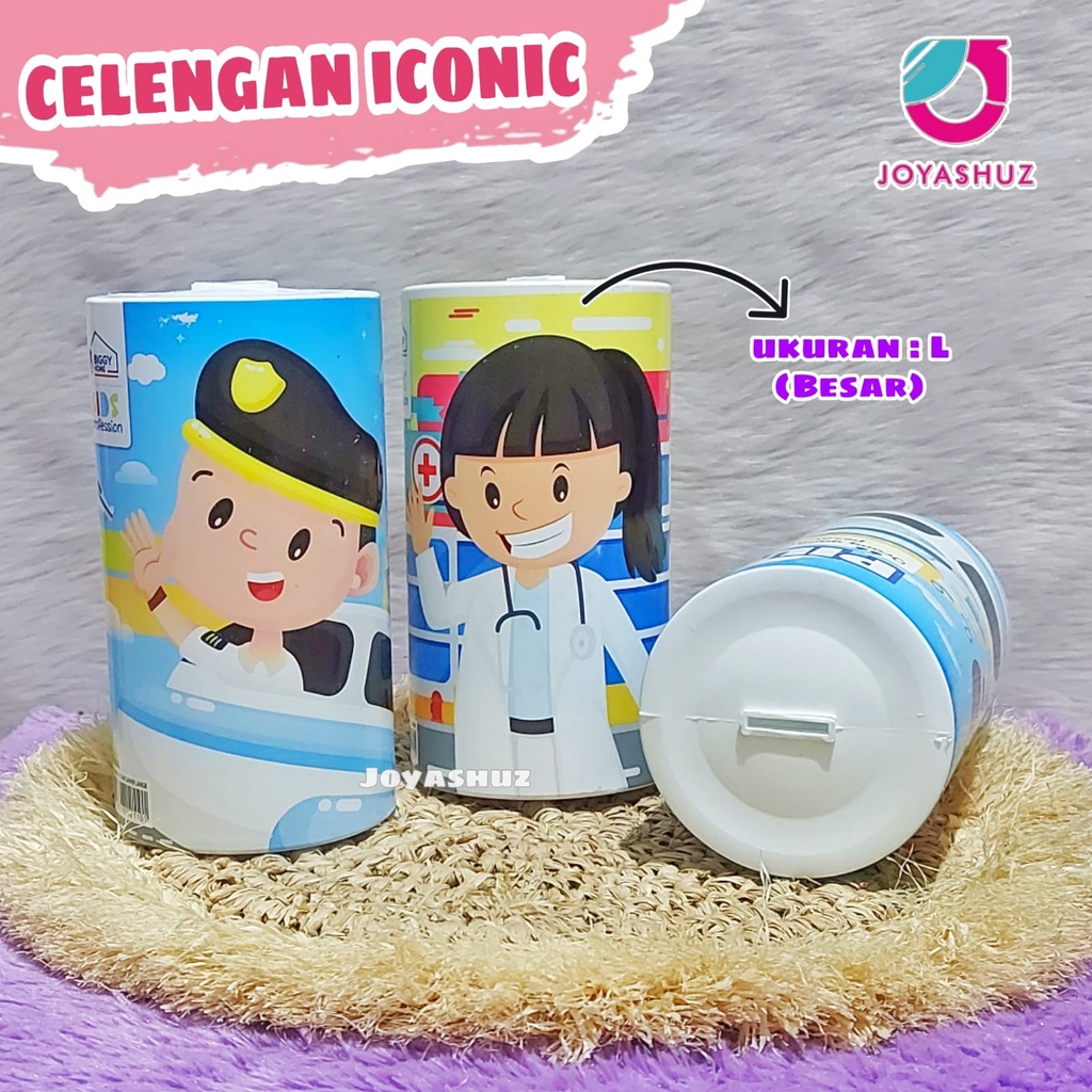 Joyashuz - Celengan Anak Iconic  - Celengan Plastik Karakter - Celengan Murah - Celengan Koin