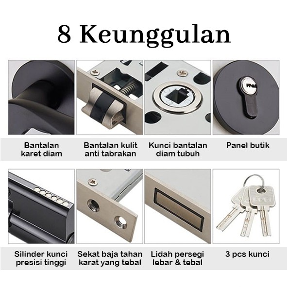 Gagang Pintu Gaya Eropa / Pegangan pintu/Door Handle