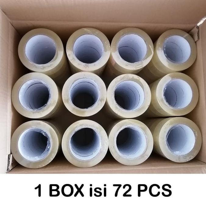 

Lakban Bening 1 BOX 45MM x 90 Yard Full Solatape 2 INCH