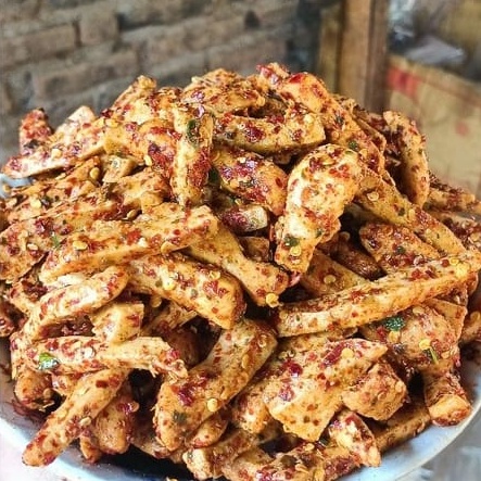 

500 GRAM || BASRENG STIK BUMBU CIKRUH PEDAS AROMA DAUN JERUK MAKNYUSS BEST SELLER ENDOG LEWO KHAS GARUT KERIPIK SETAN MANTAP