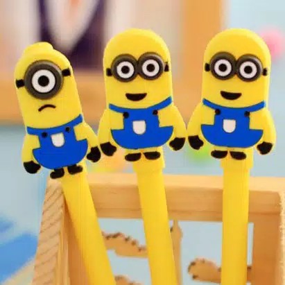 

Pulpen Karakter Kartun Kuning Alat Tulis Sekolah Anak Pena Gel Unik Lucu