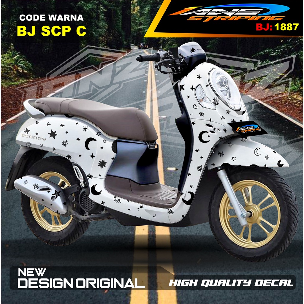 STIKER DECAL FULL BODY SCOOPY / STICKER ALL NEW SCOOPY / STIKER FULL BODY SCOOPY TERMURAH / STIKER MOTOR SCOOPY / STIKER MOTOR