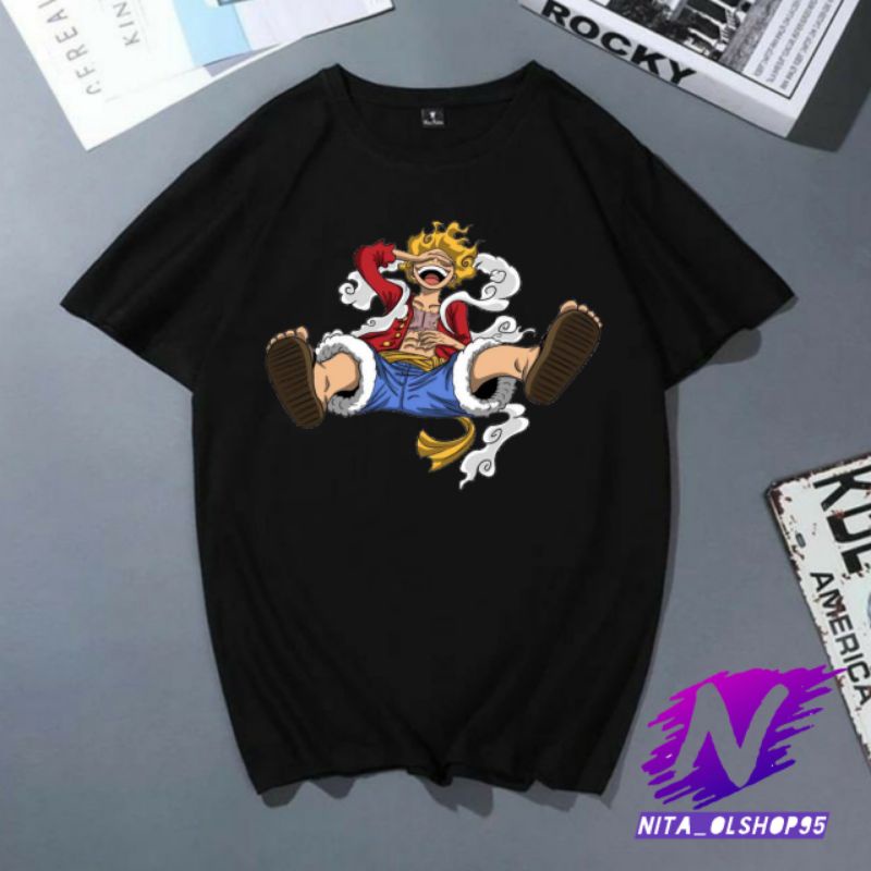 kaos one piece Luffy baju kaos Luffy gear5