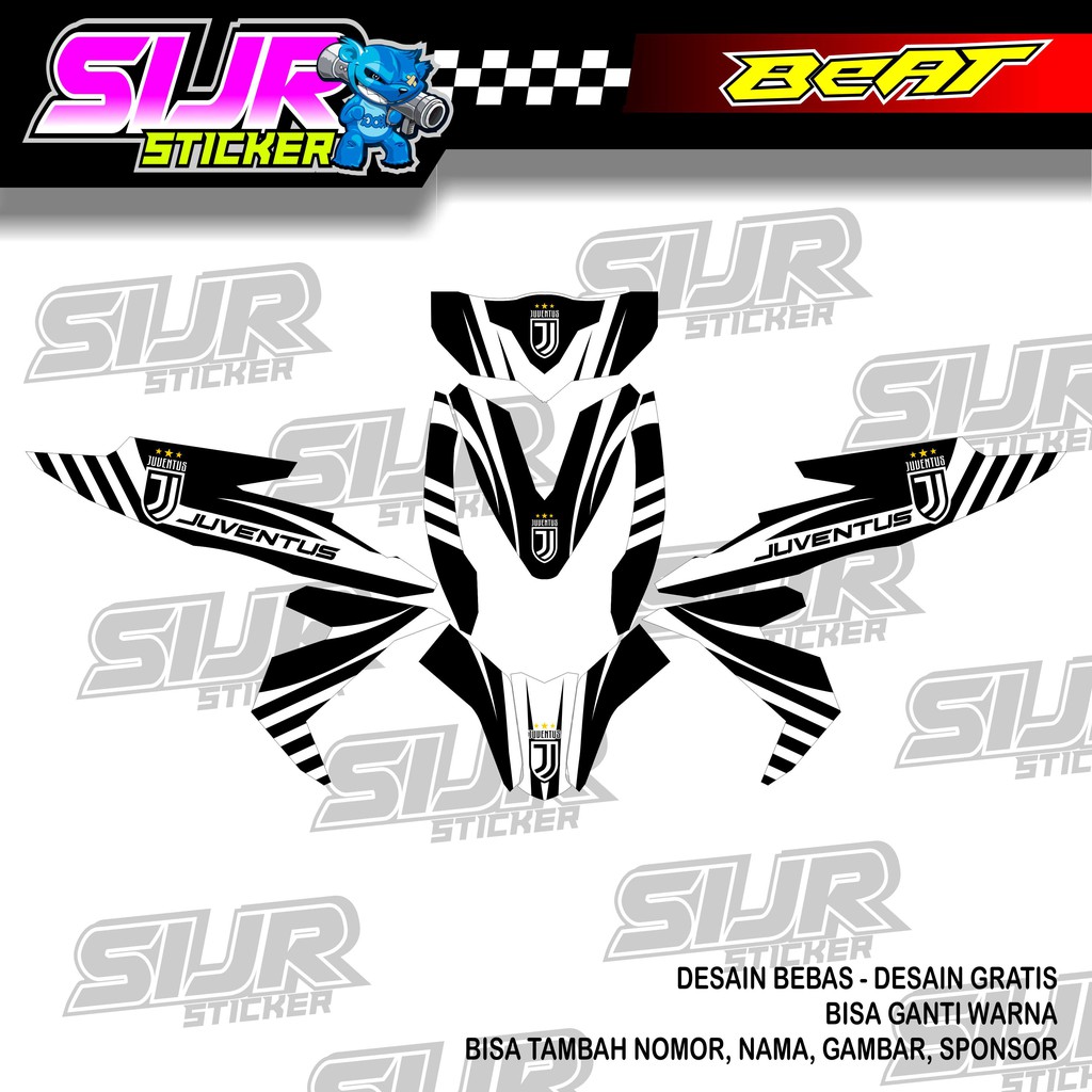 Decal Sticker Beat Juventus Striping Costum Shopee Indonesia