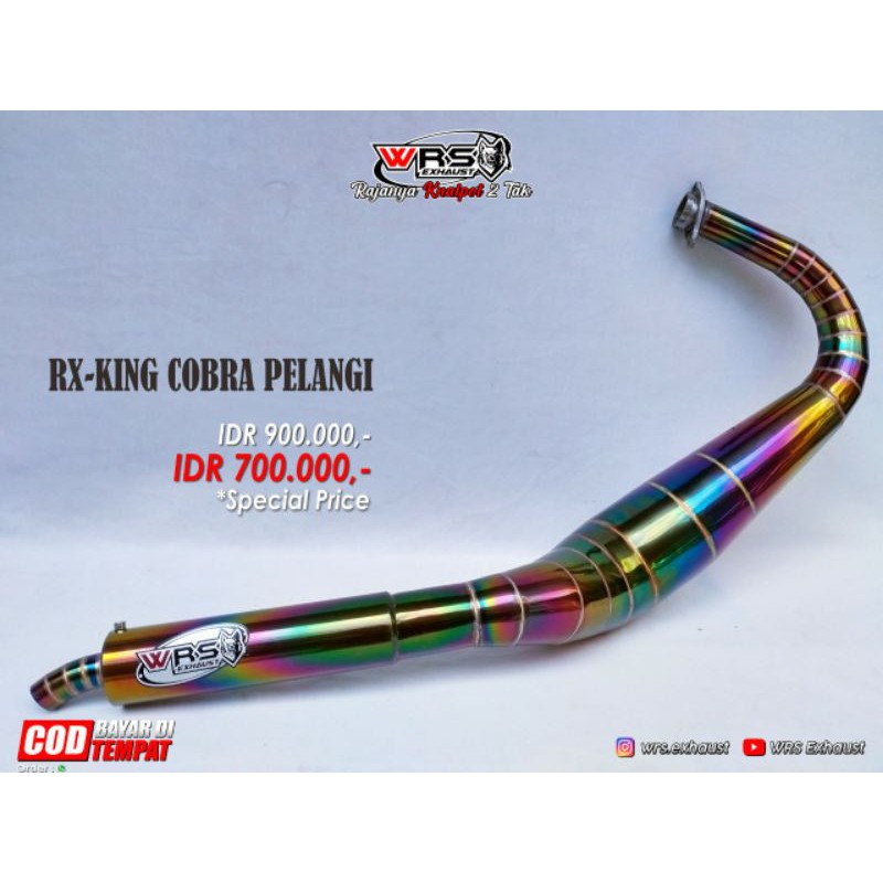 knalpot rx king cobra pelangi