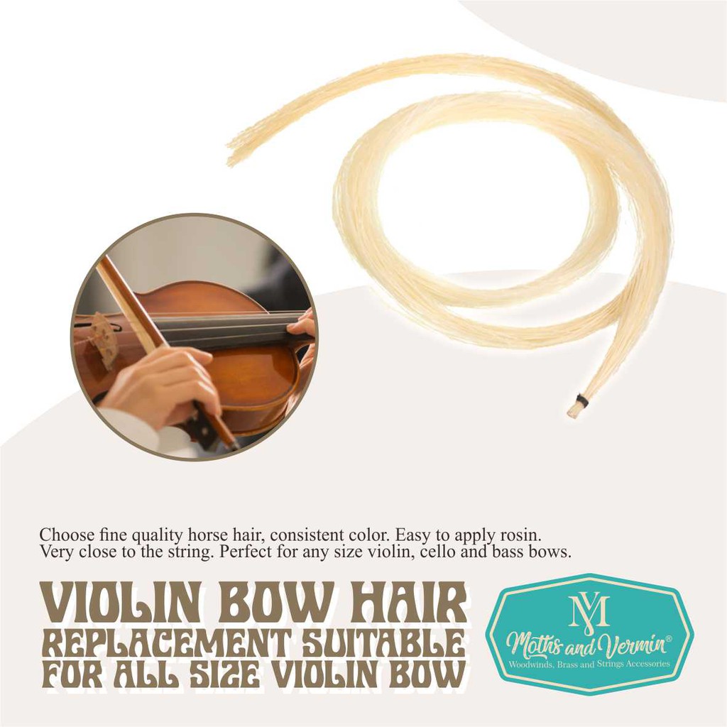 Violin bow hair replacement