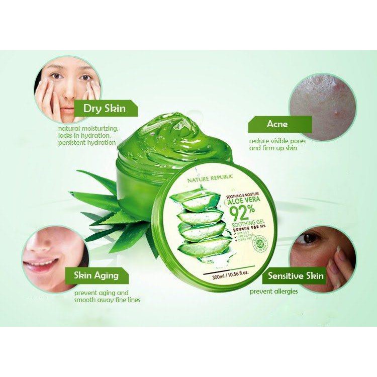 NATURE REPUBLIC Aloe Vera 92% Soothing Gel