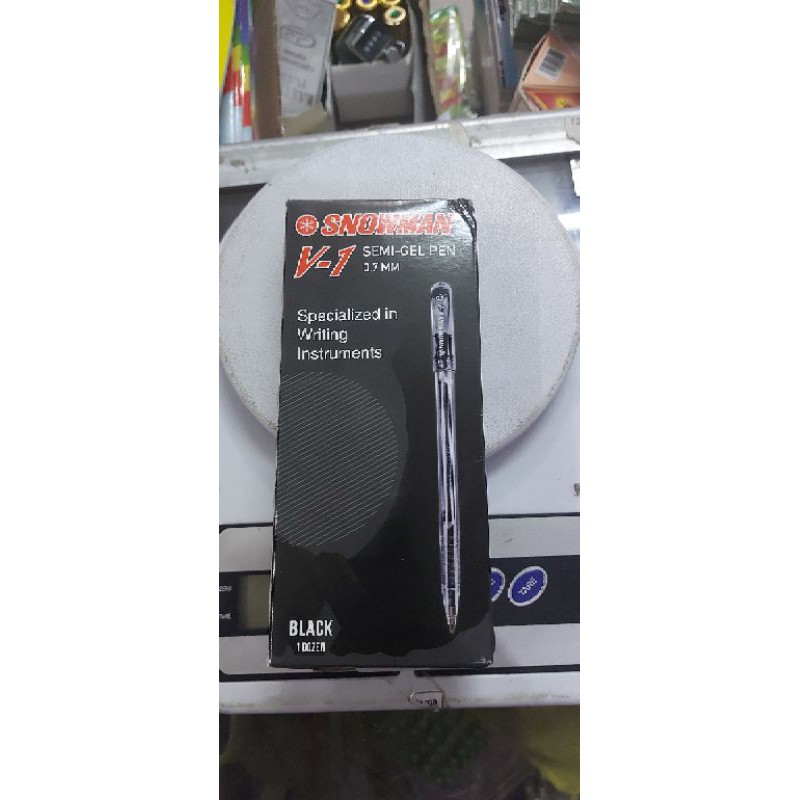 

pulpen snowman tinta hitam harga per pcs