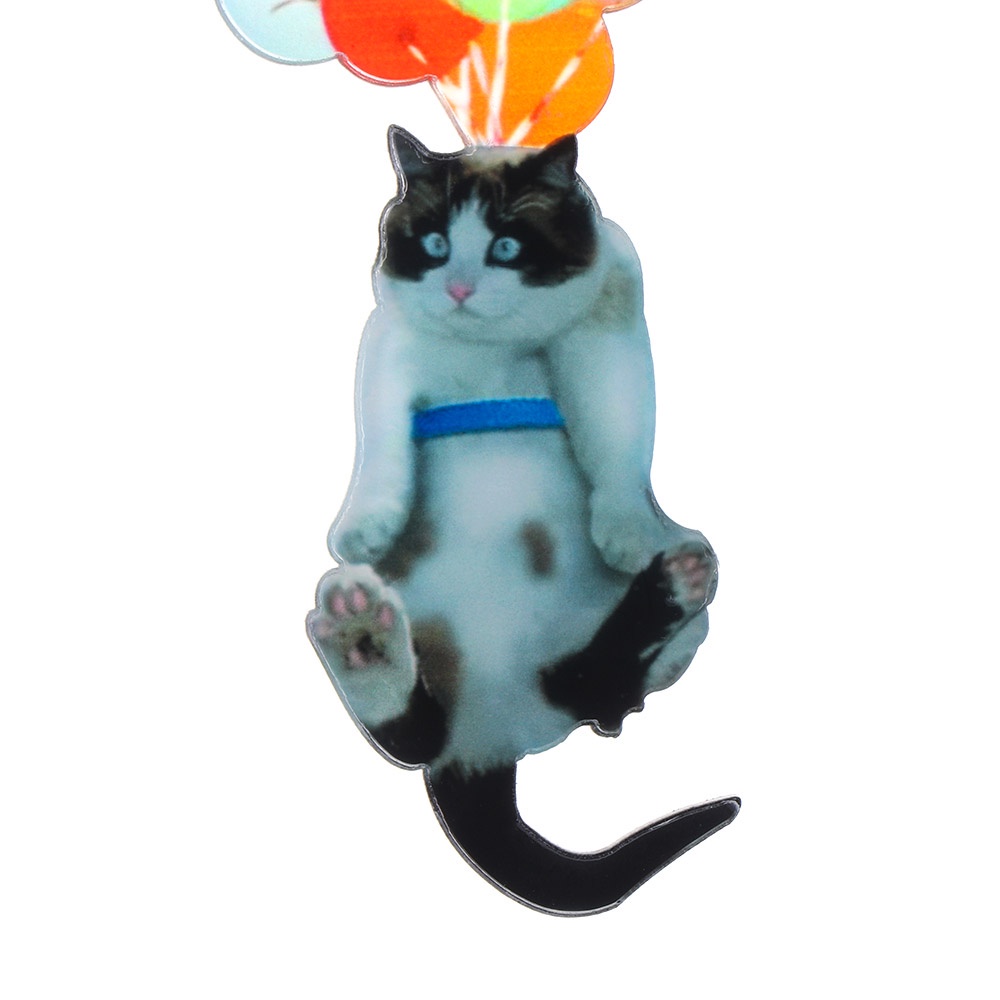 Chookey Ornamen Gantung Desain Kucing Terbang Balon Warna-Warni Untuk Dekorasi Interior Mobil