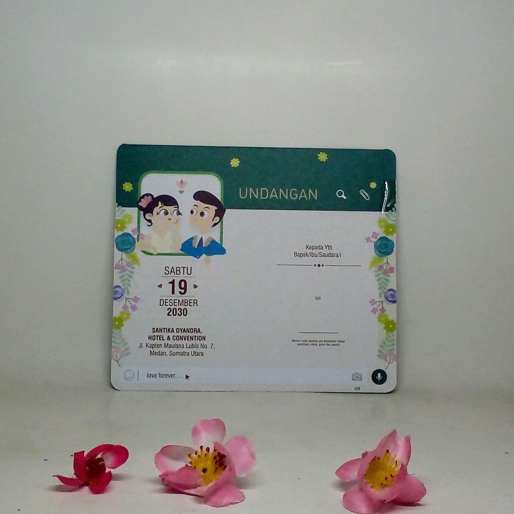 undangan pernikahan unik ns529
