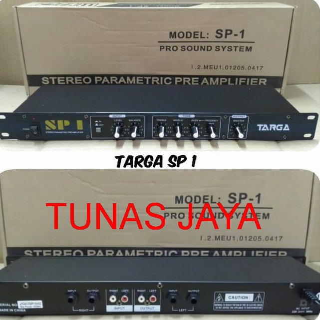 stereo parametrik preamplifier Targa SP 1 SP1 ORIGINAL