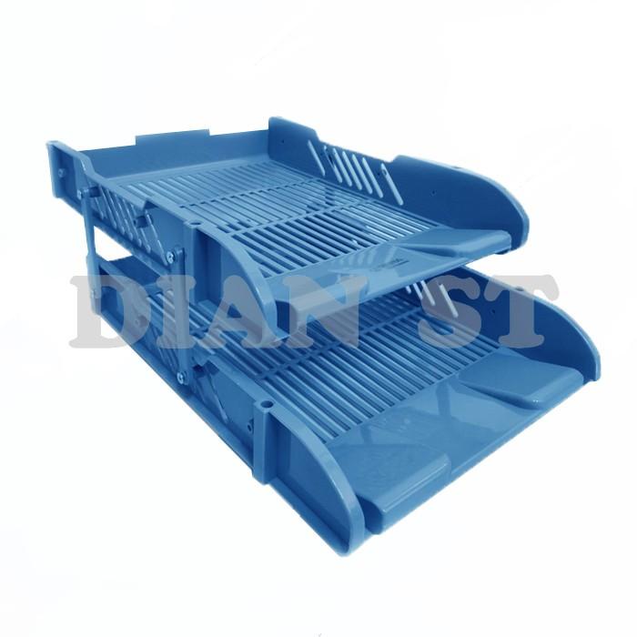 

Paper | Rak Kertas Surat Dokumen 2 Susun / Tray Organizer Dct-502 Biru - Pc Murah Baru