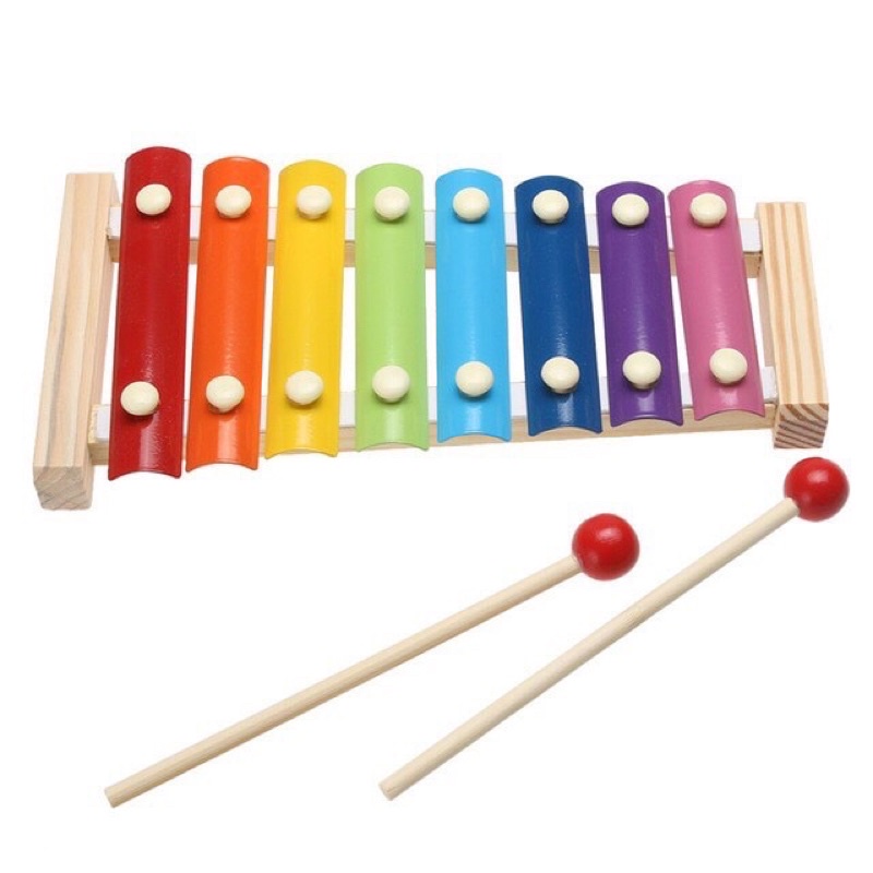 TokoPapin Mainan Edukasi Xylophone Alat Musik Kayu Anak Bayi Kolintang Ketukan Bisa Bunyi Suara Nada Musik Gambang Aman Murah