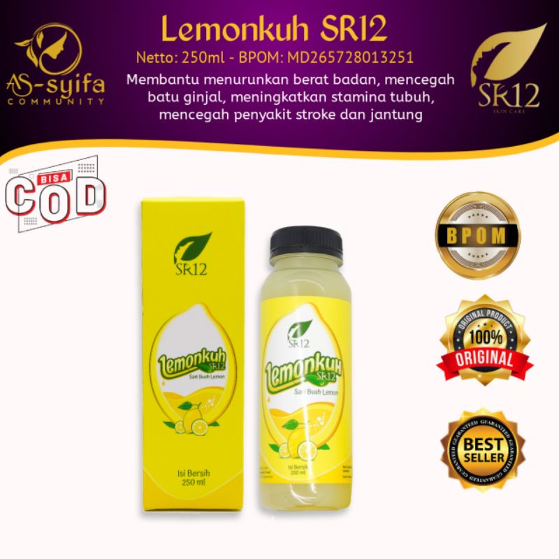 

250ml SARI LEMON MURNI LEMONKUH SR12 kaya akan vitC dan mampu sebagai penambah imun tubuh