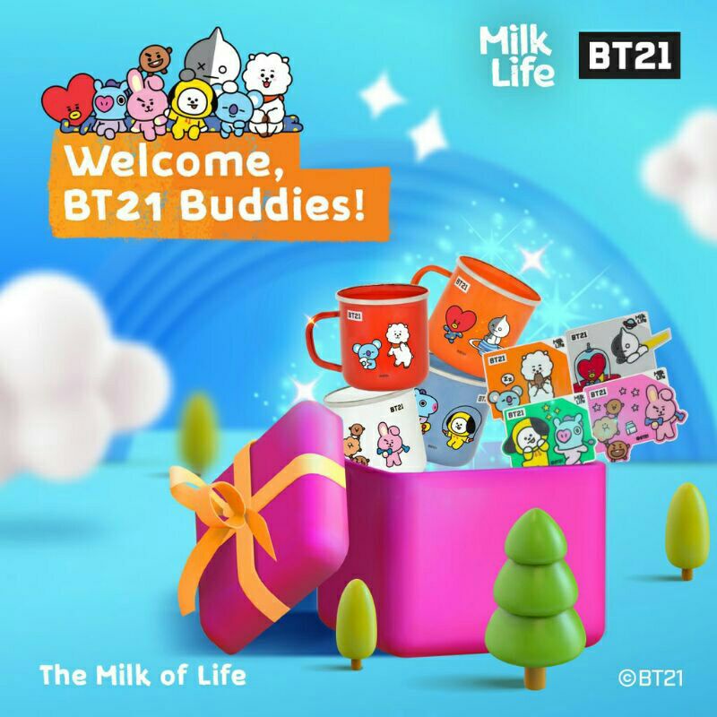 BTS Milklife Mug BT21 Shooky-Cooky