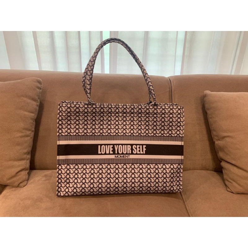 custom tas kanvas nama souvenir