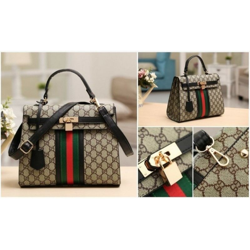 TAS SELEMPANG WANITA BURBERRY TYPE JC TW 9332 8802 GC TASRANSEL P GAYA BARU KERJA CEWEK