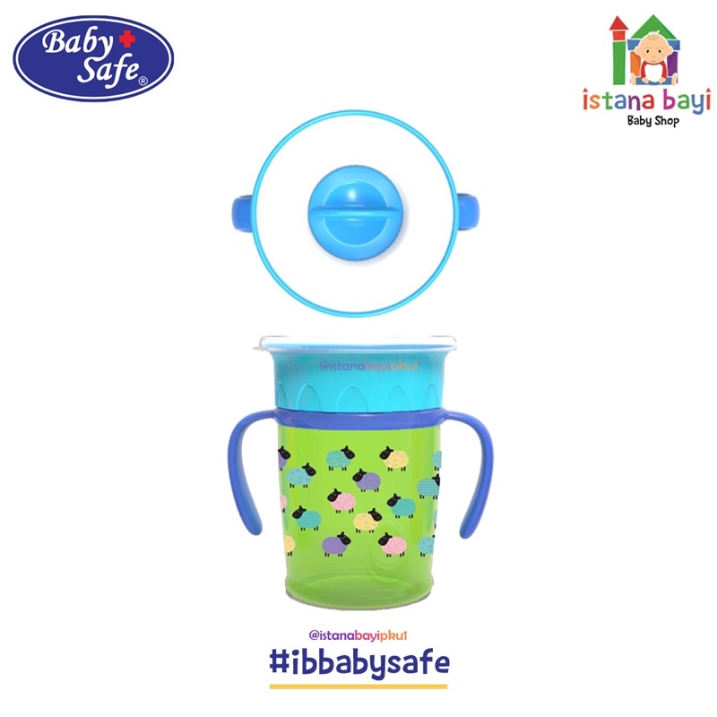 Baby Safe 360° Sipper Cup 270ml With Handle - Gelas Anti Tumpah/AP013