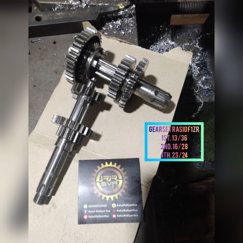 Gigi Rasio Gear Ratio Gir Rasio Yamaha F1ZR (FIZR) Force 1 Racing&Touring Ecer Gigi 1,2,&4 = 1st.13/