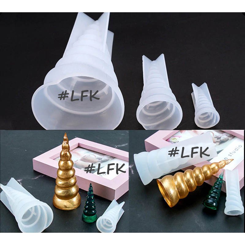 IMPORT 3D Cetakan Silikon Tanduk Unicorn COKLAT PUDING JELLY CHEF CAFE FONDANT HORN BAKERY ART DAPUR