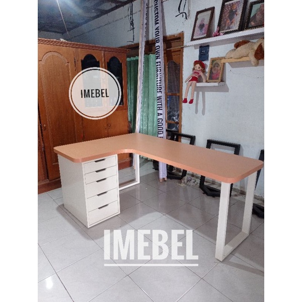 Meja Kantor L Shape