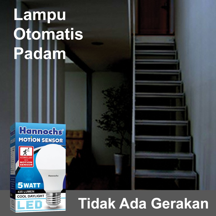 Lampu LED Sensor Gerak/ Hannochs Motion Sensor 9 Watt