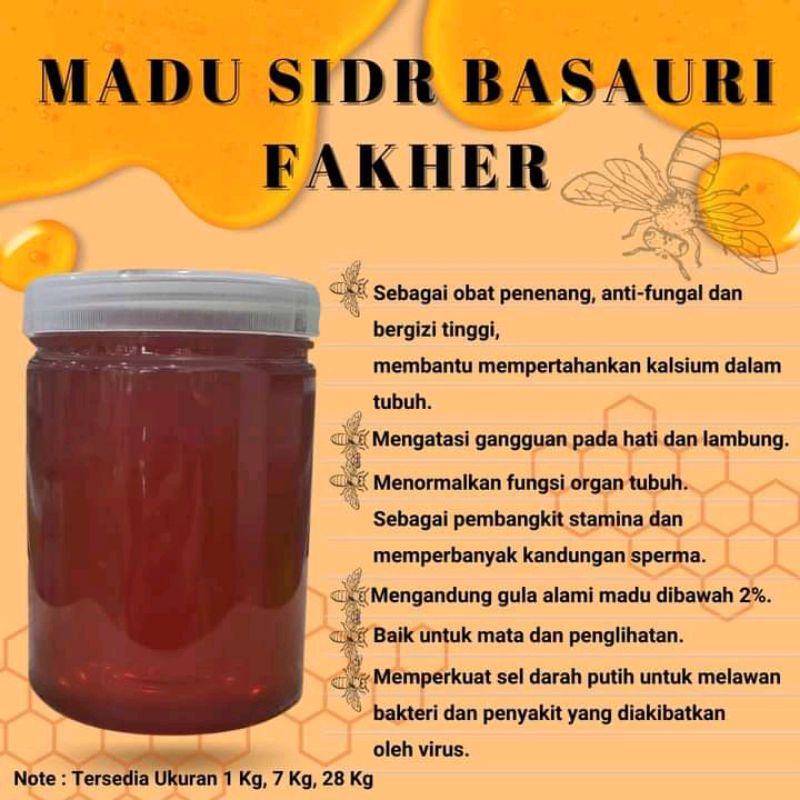 

Madu sidr bashwari fakher 1kg