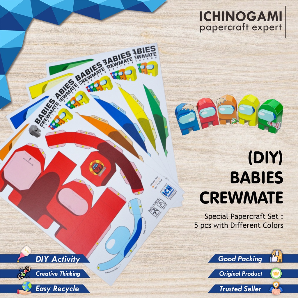 Jual Papercraft Crewmate Single Among Us Green Papercraft Satuan Porn Sexiz Pix