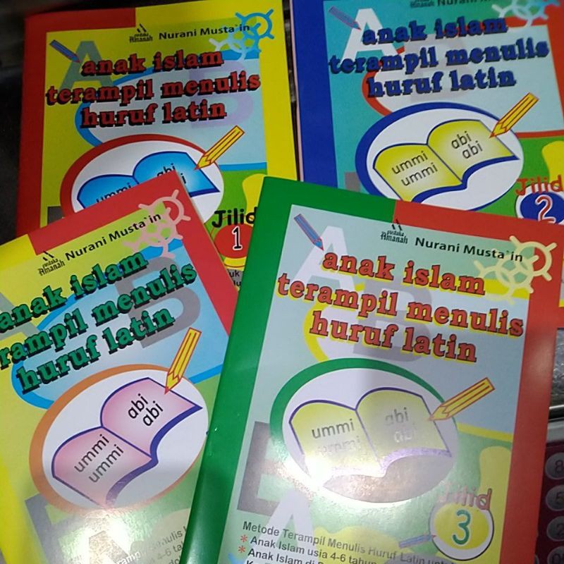 AITM Anak Islam Terampil Menulis Huruf Latin ORIGINAL Jilid 1 Sampai 4 Nurani Marwah Media