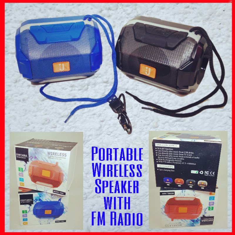 Portable Wireless Speaker Bluetooth With FM Radio