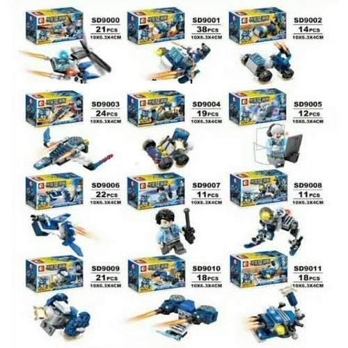 Sembo Block Future Police 12 in 1 Kendaraan SD 509000 - SD 509011