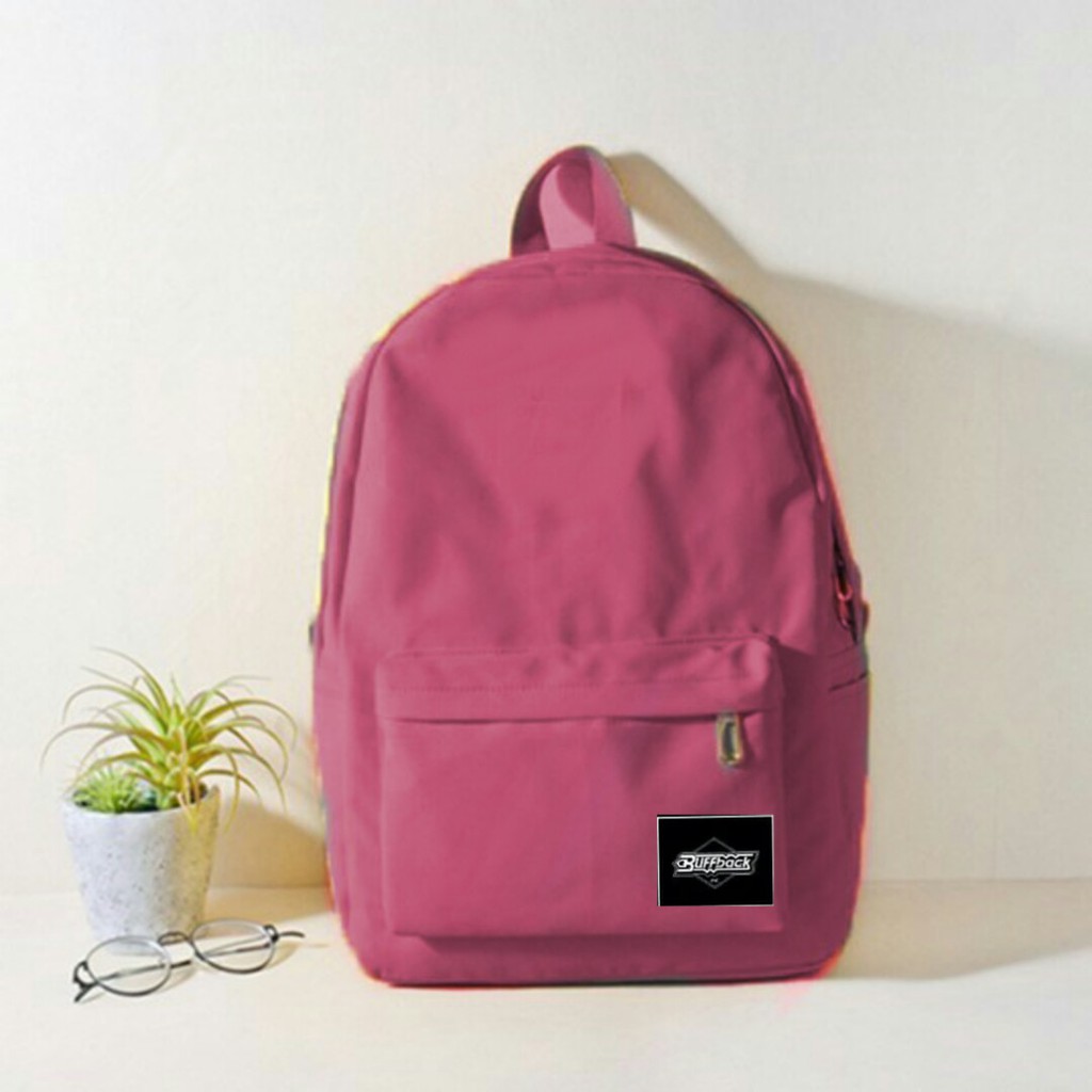 Tas Backpack Ransel Sekolah Stylish Polos Murah