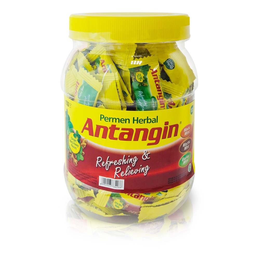 

Permen antangin toples kecil isi 150 pcs / antangin toples / permen antangin herbal