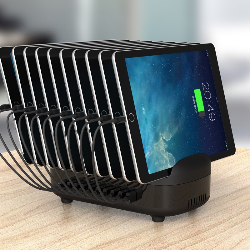 Charging Station orico 10 Port USB 120w 2.4a smart with Stand phone DUK-10p - power station charger