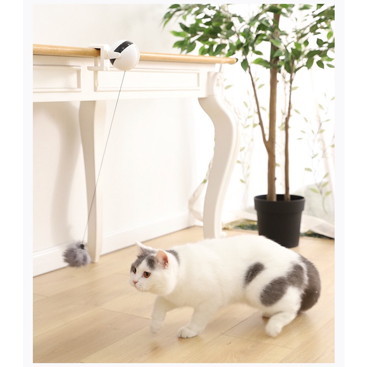 Mainan kucing simulasi menangkap burung menyalurkan naluri kucing sebagai predator agar tidak stress Electric Automatic Lifting Motion Cat Toy Interactive Puzzle Smart Pet Cat Teaser Ball Pet Supply Lifting Toys