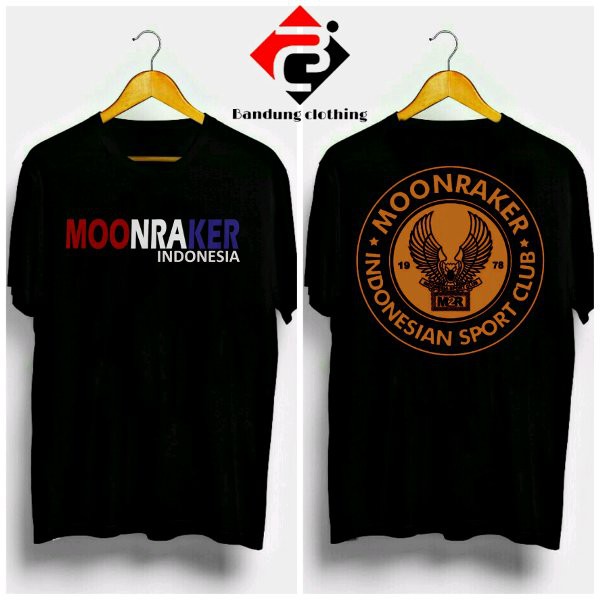 Baju kaos moonraker warna gold  keren bandung clothing