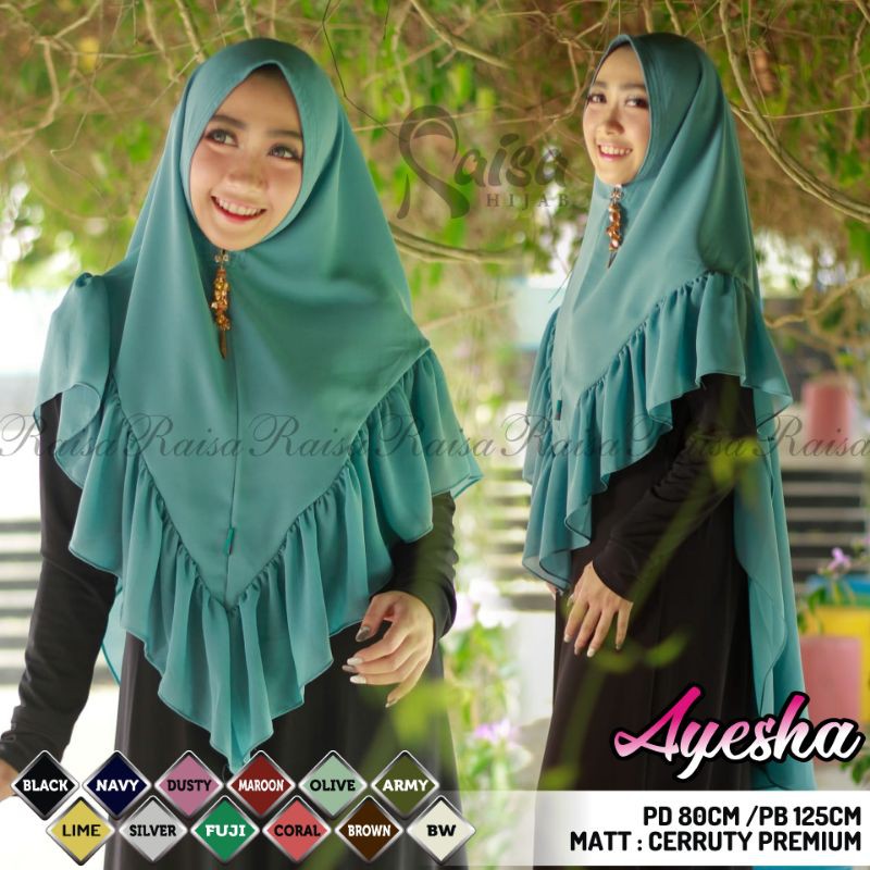 khimar non pet syari 2 layer