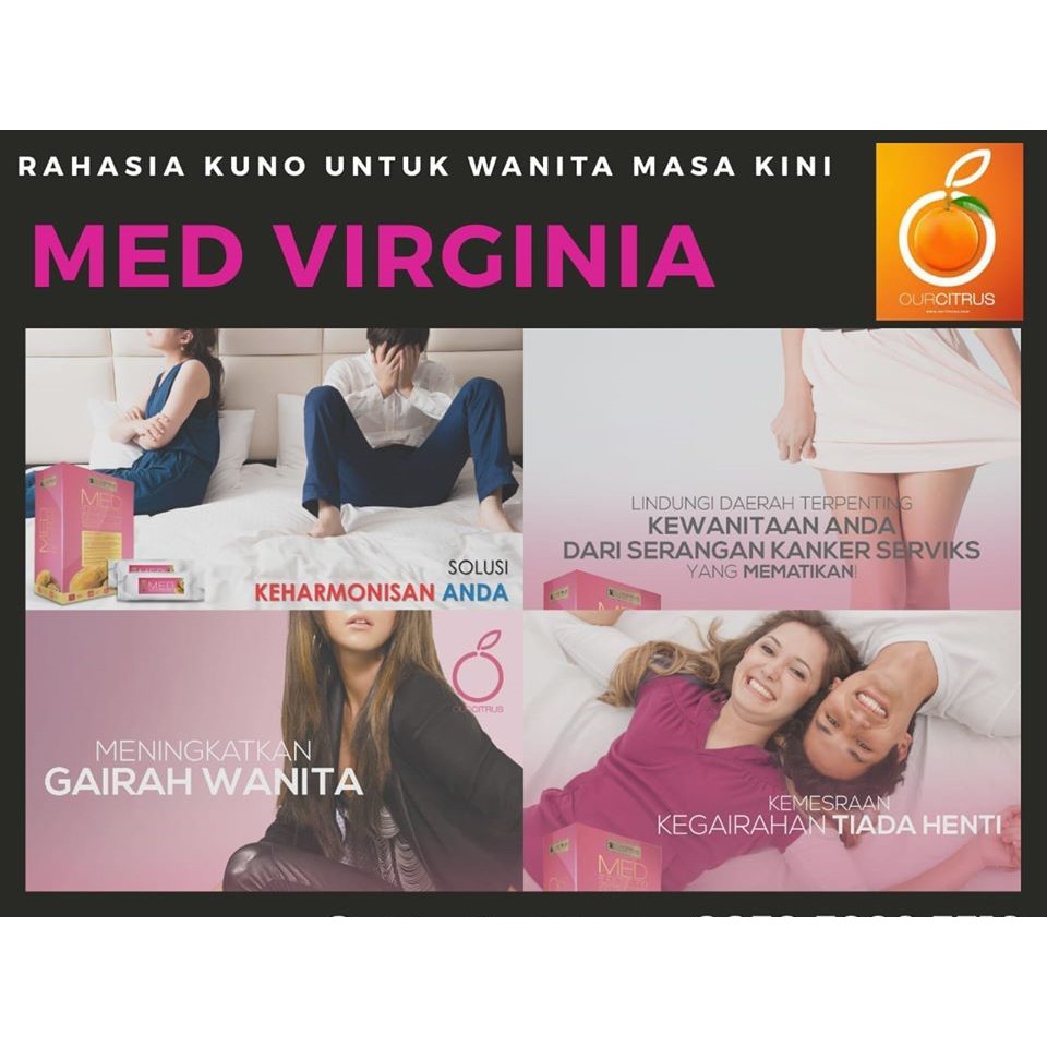 MED Virginia by OurCitrus. Untuk kesehatan organ intim wanita, rahasia keharmonisan pasutri.