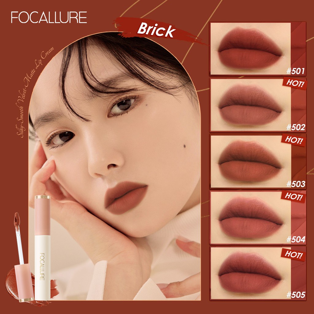 Focallure Velvet Lip glaze lip Cream Matte silky smooth 2,4 gr