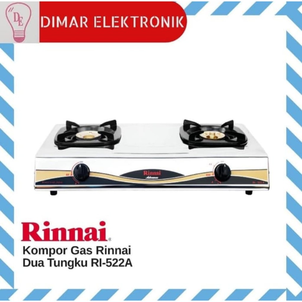 RINNAI RI-522AT Kompor Gas 2 Tungku