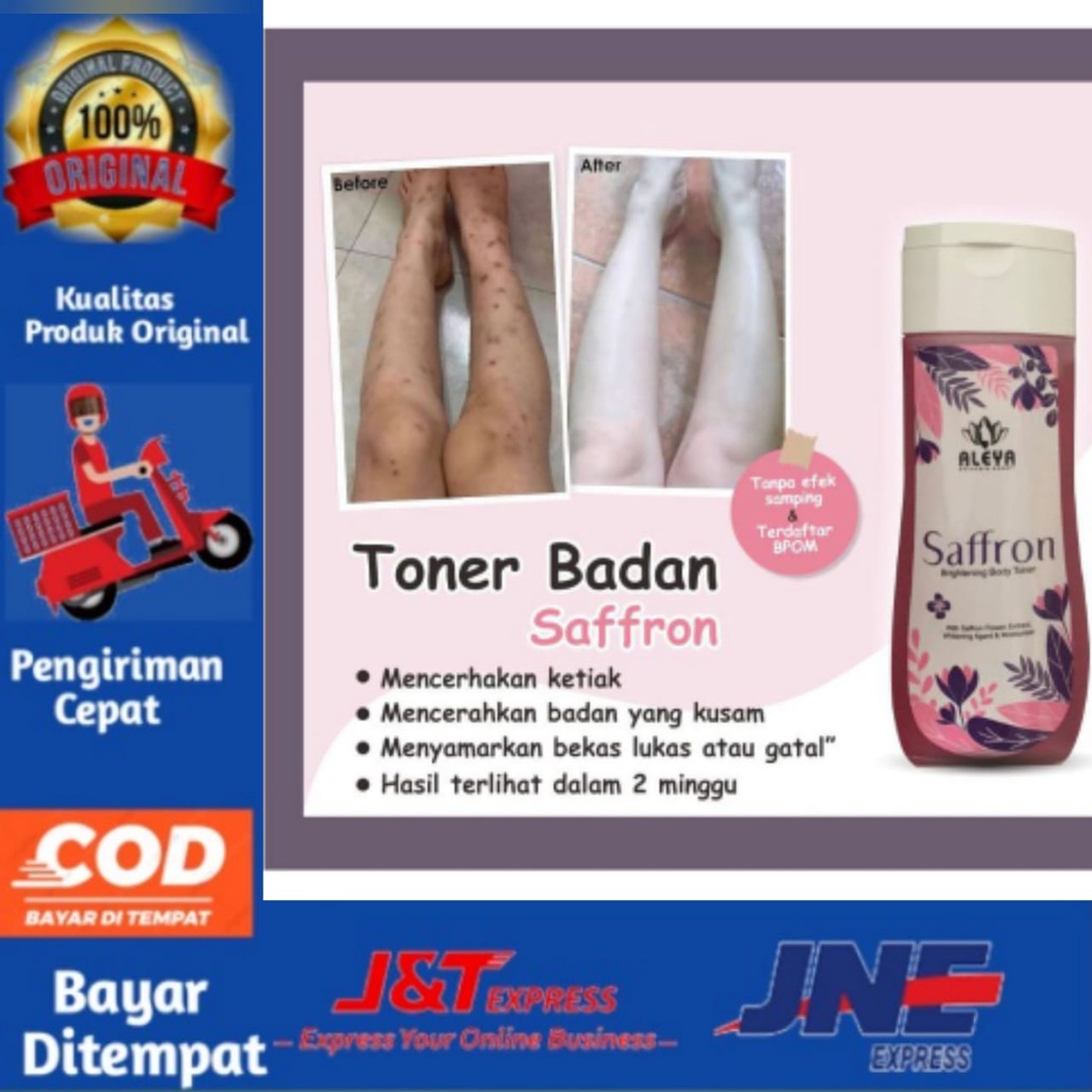 [BISA COD] TONER PEMUTIH BADAN DAN PENGHILANG BEKAS LUKA