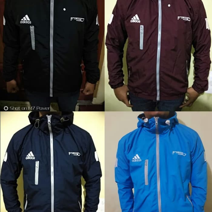 TERLARIS JAKET GUNUNG TRACKER ADIDAS WATERPROOF