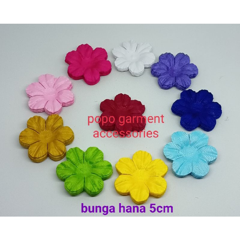 bunga hana 5cm ( isi:-/+50pcs ) Rp6000