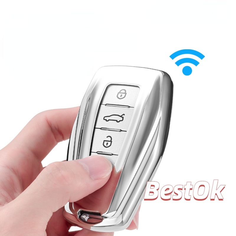 Proton X50 Chrome Reflection TPU X50 Car Key Cover Key Fob Case Remote x50 Key Cover x50 Car Accessories